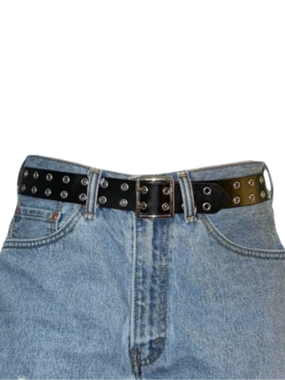 Black Double Hole Belt